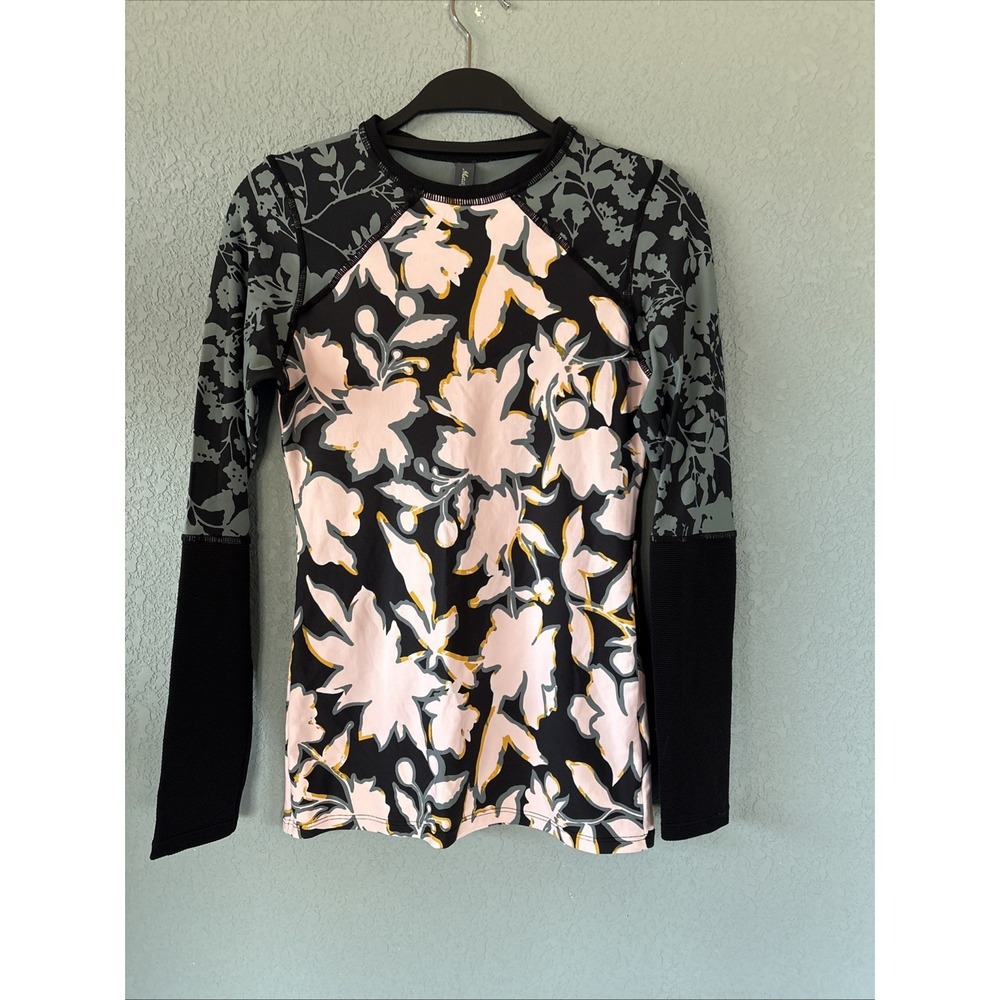 Maaji Grand Bahama Rashguard Swim Long Sleeve Top‎ Womens Size Large